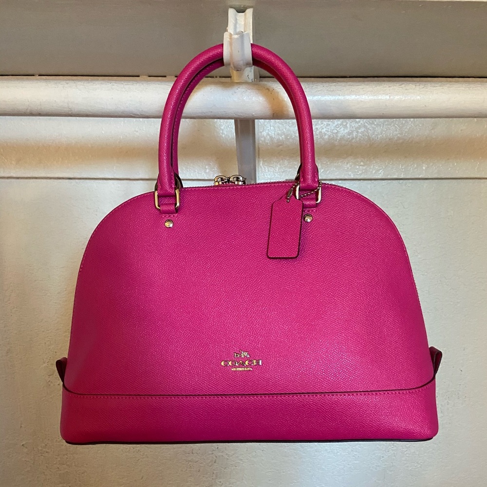 Hot pink coach satchel